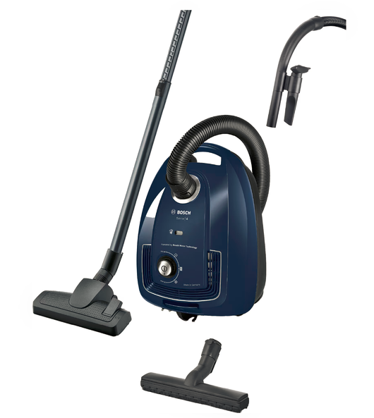 Bosch Series 4 Dammsugare med påse BGB38BU3H (blå)