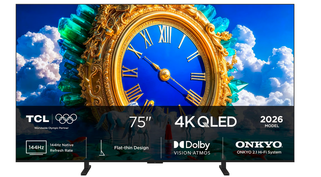 TCL 75" A400 4K QLED TV (2026)