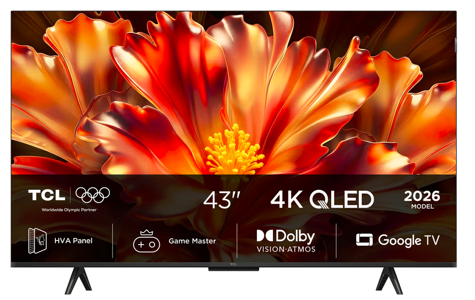 TCL 43" QLED780L 4K QLED TV (2026)