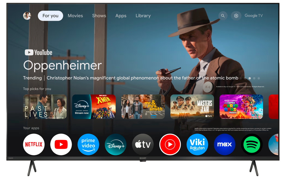 Sharp 55" HP5765E 4K Ultra HD QLED Google TV (2025)