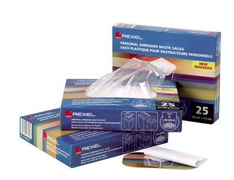 Rexel AS100 shredder waste plastic bags (40 l)