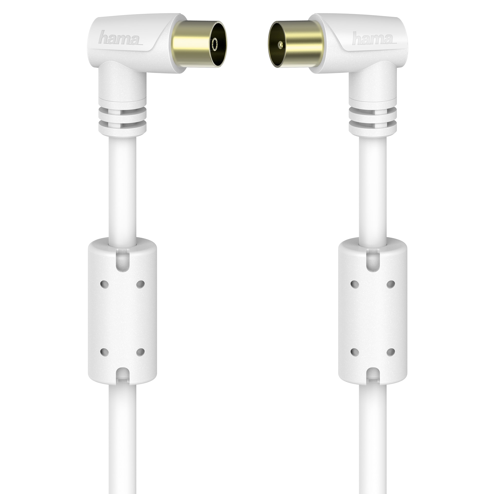 Hama antenn koaxialkabel 90°, 95 dB (5 m/vit)