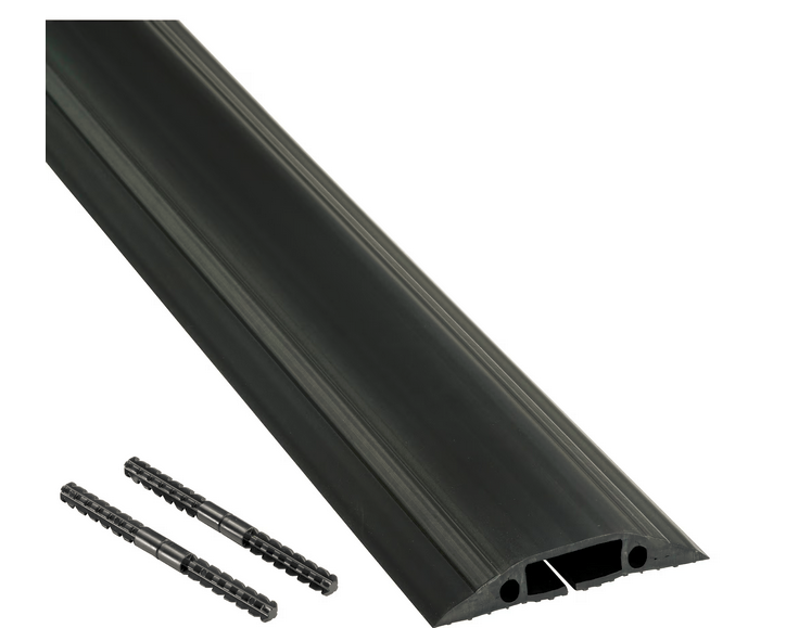D-LINE Kabelkanal Golv PVC Pro Svart 1.8m
