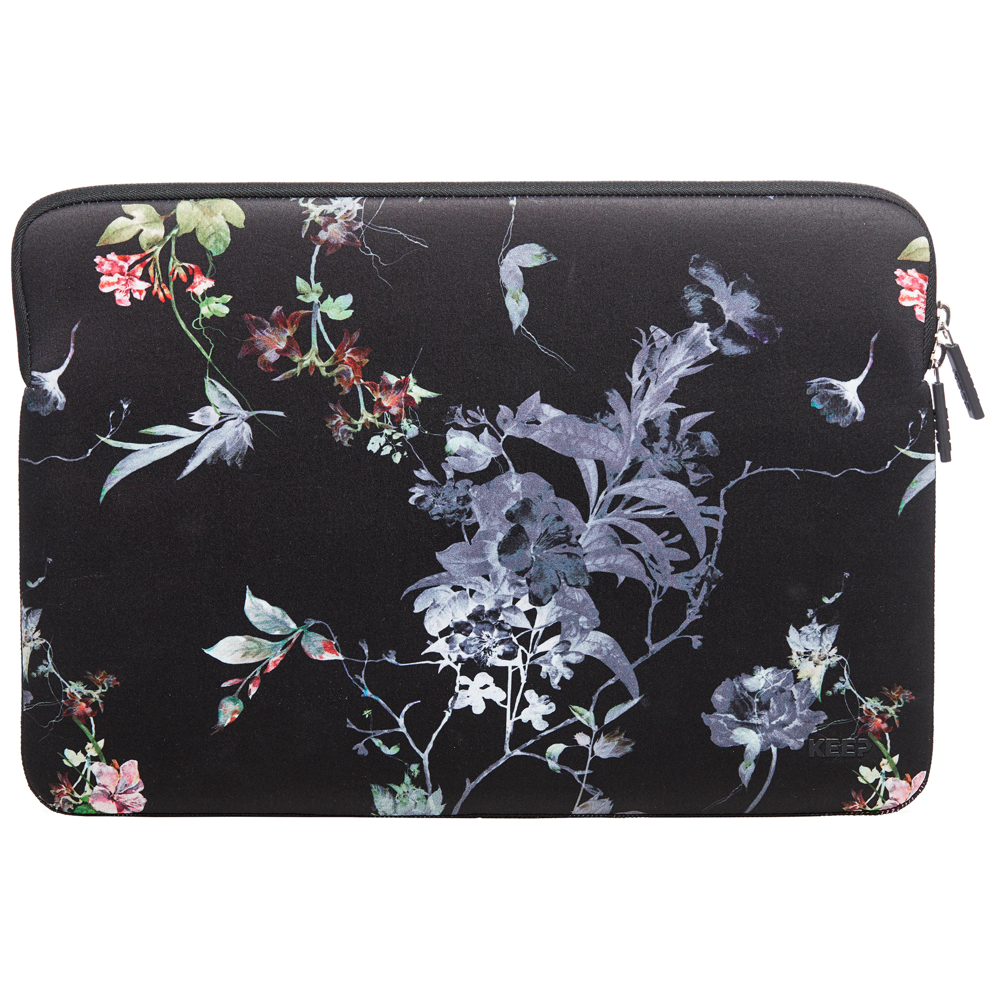 KEEP PC fodral för bärbar dator 14" (black flower)