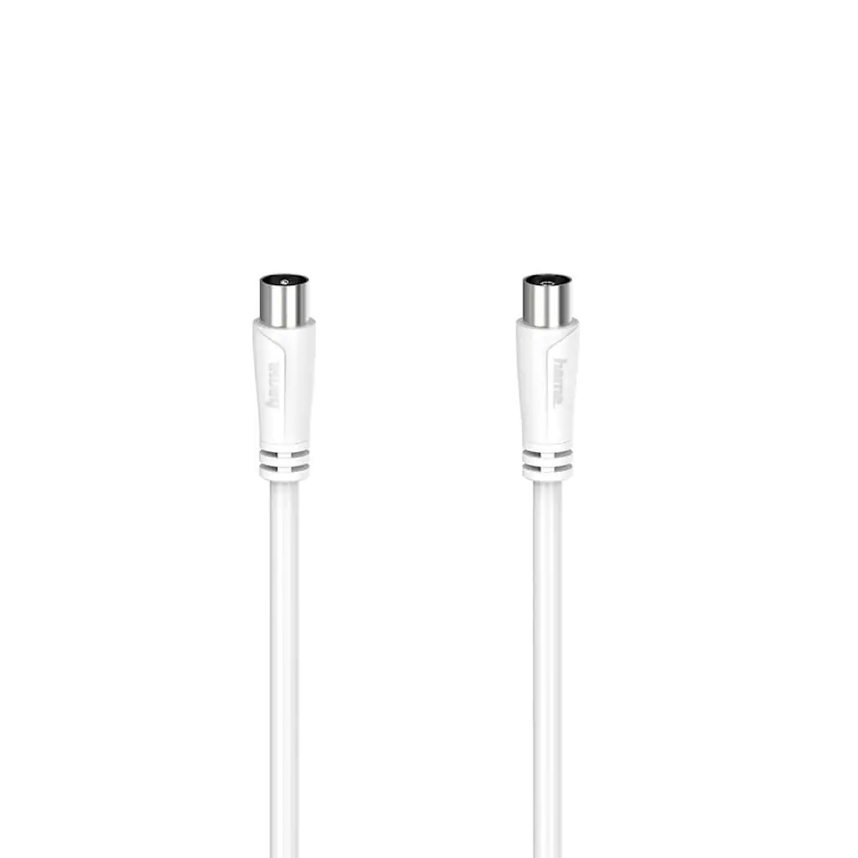 Hama 90dB antennkabel (vit, 1.5m)