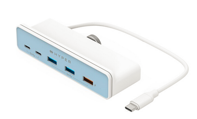 Hyper HyperDrive 6-i-1 USB-C-hubb för iMac 24"