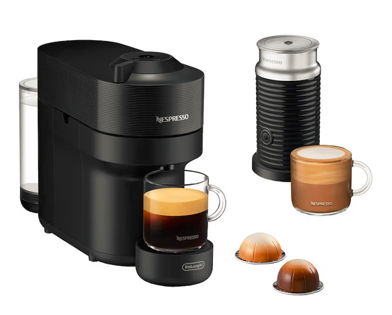 Nespresso Vertuo POP kapselmaskin + mjölkskummare från DeLonghi ENV90.BAE