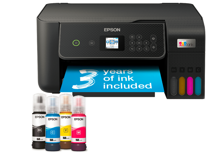 Epson EcoTank ET-2875 multifunktionsskrivare C11CJ66424 (svart)