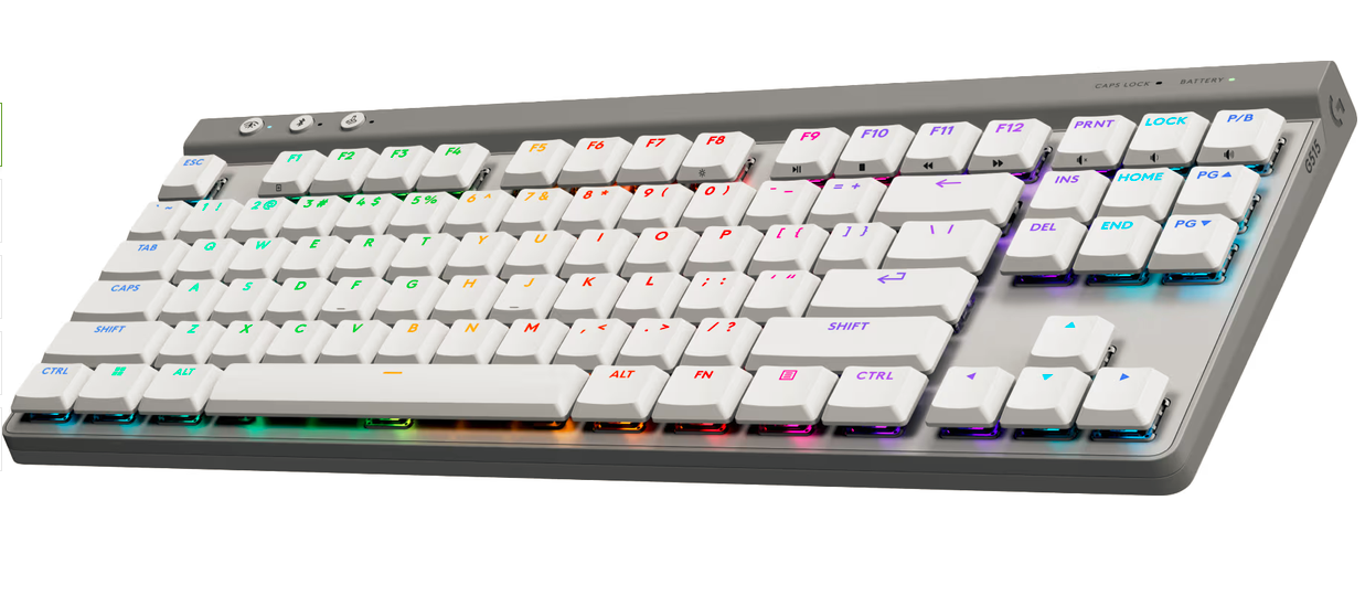 Logitech G G515 gamingtangentbord (taktilt, vitt)
