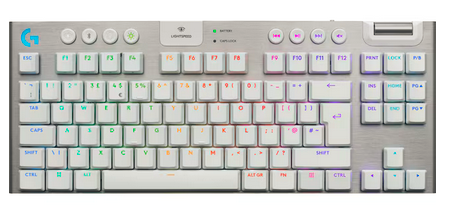Logitech G915 X Lightspeed TKL Wireless Tactile tangentbord för gaming (vitt)