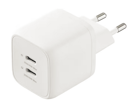 Sandstrøm 45W USB-C GaN PD väggladdare (vit)