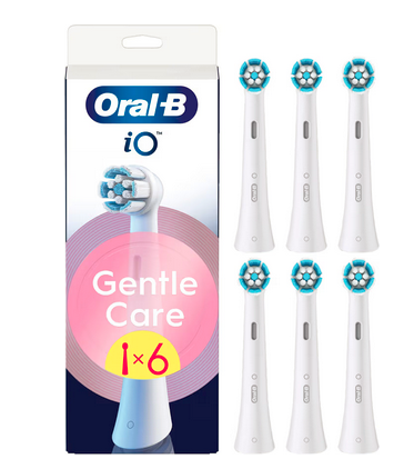 Oral-B iO Gentle Care tandborstrefill 6st 195485 (vit)