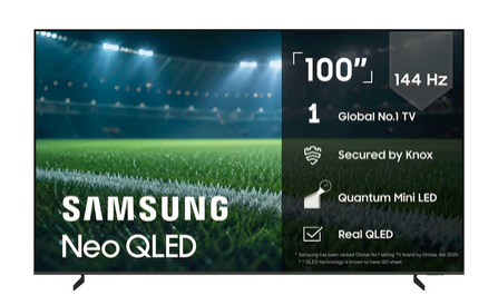 Samsung 100" QN80F Neo QLED 4K MiniLED Smart TV (2025)