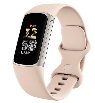 Fitbit Charge 6 aktivitetsarmband (silver/beige)