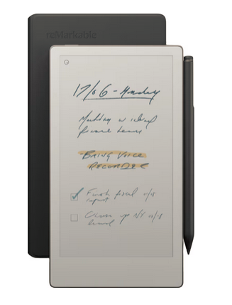 reMarkable Paper Pro Move 7.3" inkl. Marker Plus & Book Folio (svart skinn)