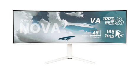Arozzi Nova UWQHD | VA | 165 Hz | 49" gamingskärm (vit)