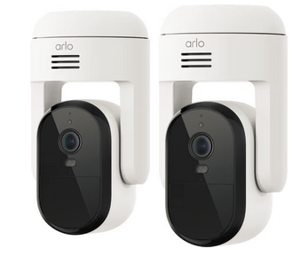 Arlo Essential XL 2K säkerhetskamera (2-pack, vit)