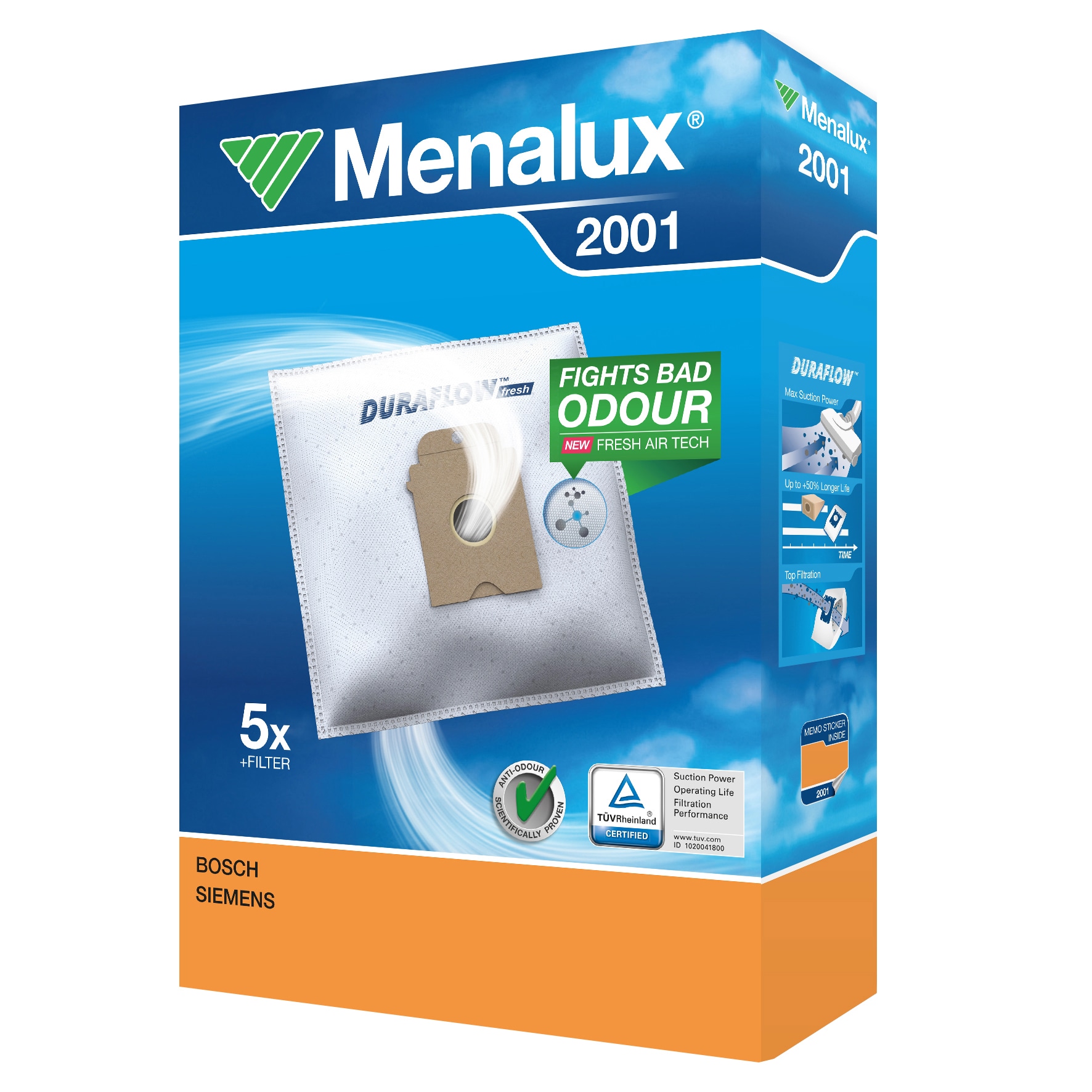 Menalux Dammsugarpåsar 2001 (5 st)
