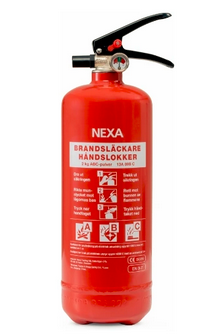 Nexa brandsläckningsapparat 2Kg 13A 89bc