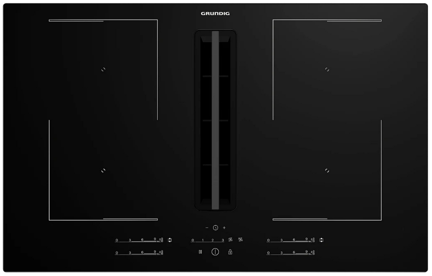 Grundig Gieh 834481 P induktionshäll med inbyggd fläkt