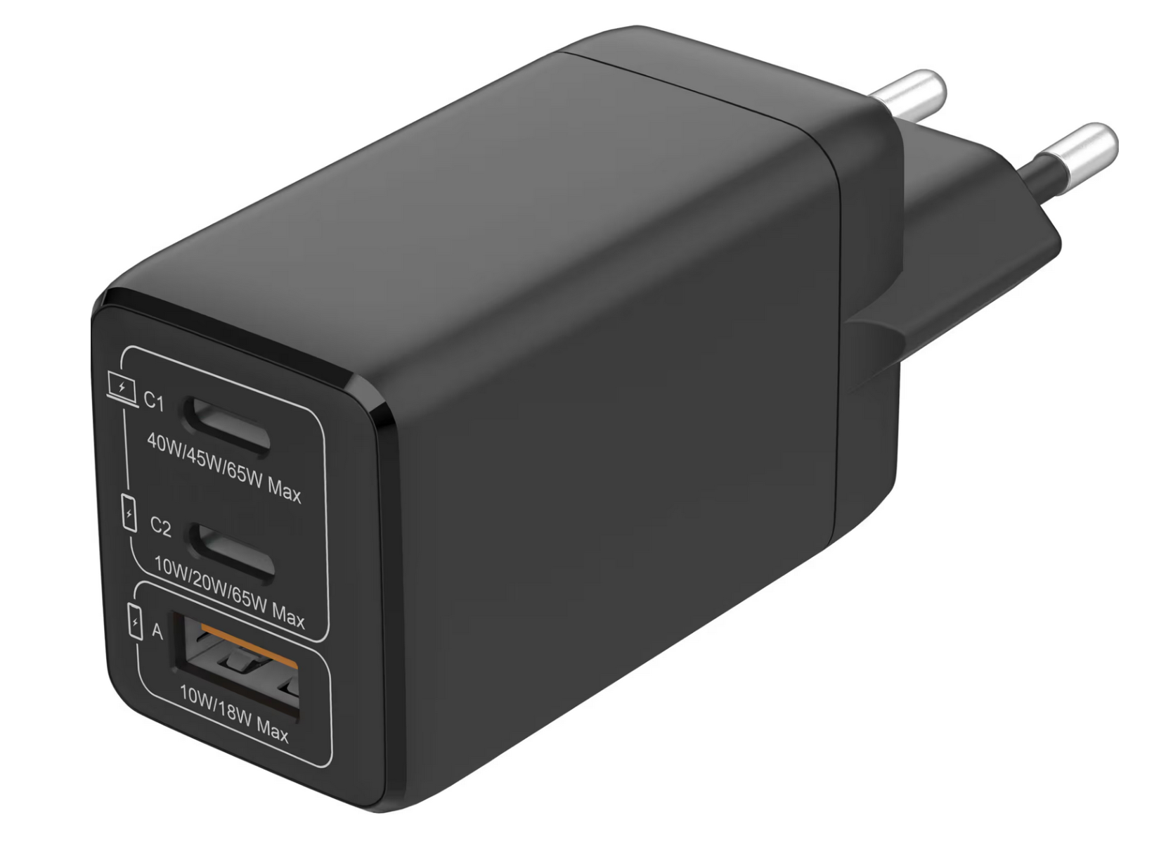 Logik 65W multiport GaN-laddare